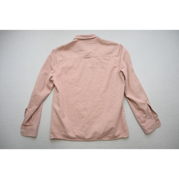 Topman Button Up Shirt Rugged Camp Casual Long Sleeve Mens Sz Medium - Picture 7 of 7